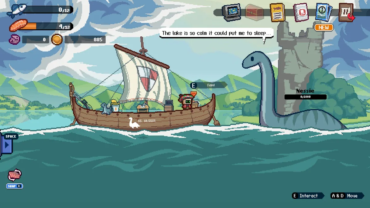 Captura oficial do Viking Longship em Loch Ness