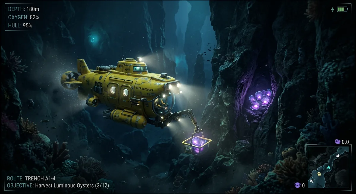 Itinéraire de plongée idéal pour récolter la monnaie violette dans Scale the Depths